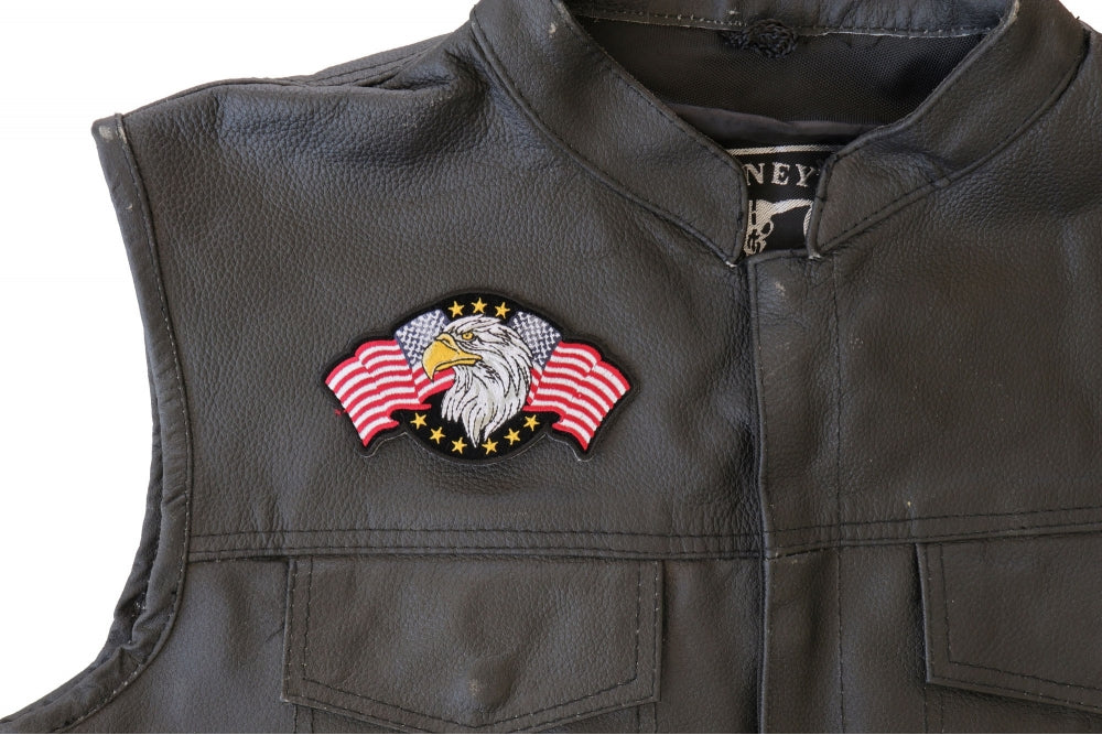 Star Spangled Banner Eagle Patch – Embroidered Iron-On Patch (  4.5 x 2.5 inche )
